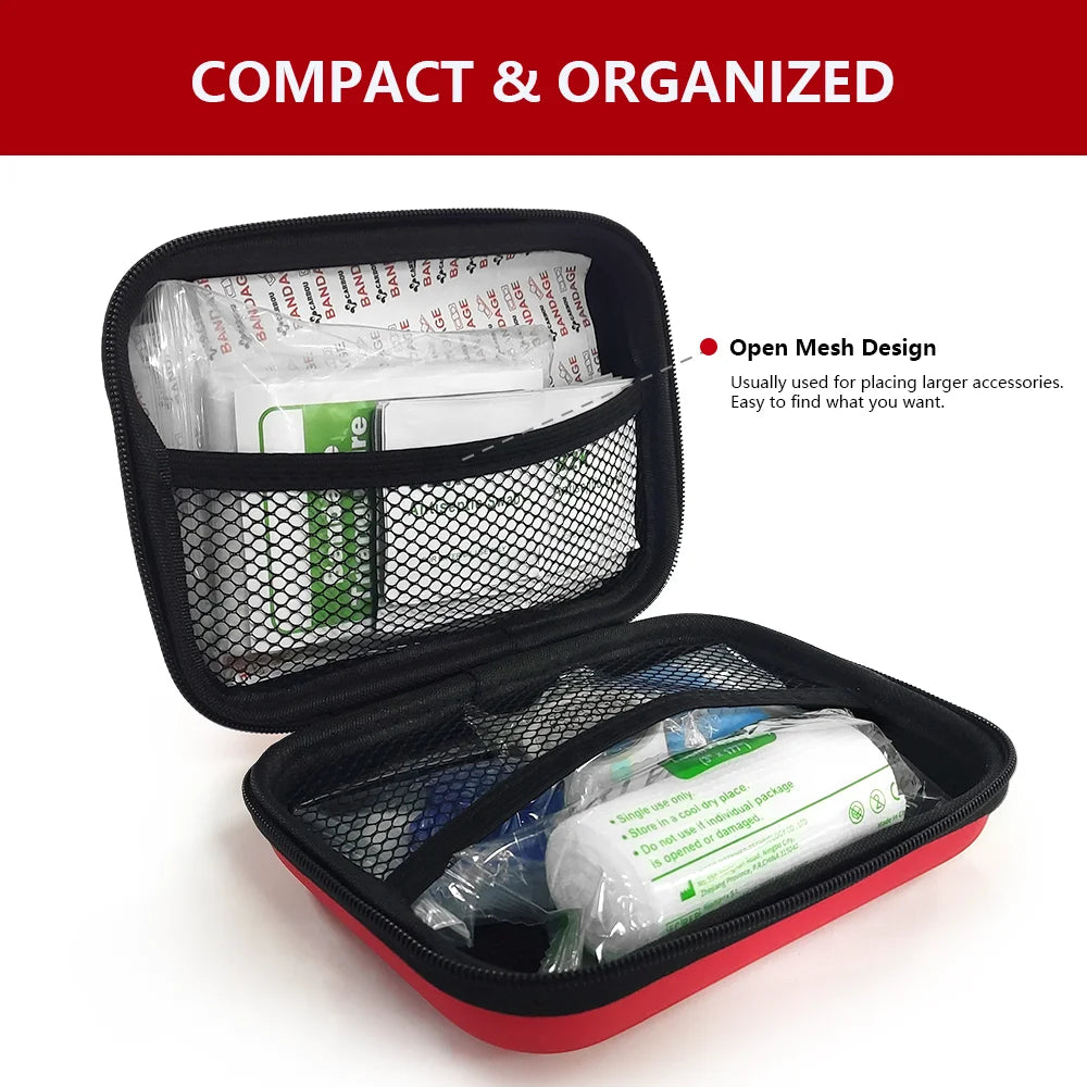 90Pcs Portable Emergency Medical First Aid Bag Kit for Household Outdoor Travel Camping Equipment Medicine Survival