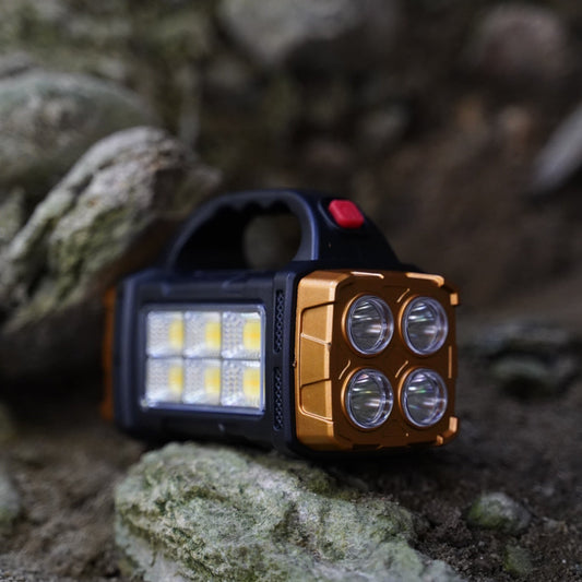 PORTABLE USB RECHARGEABLE SOLAR LED TORCH