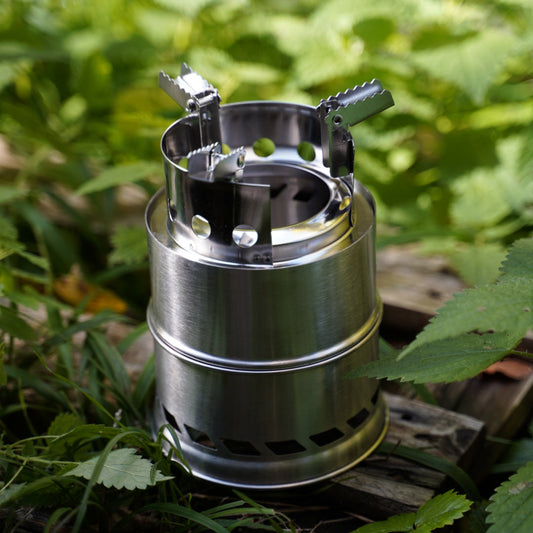 PORTABLE WOOD BURNING CAMP STOVE